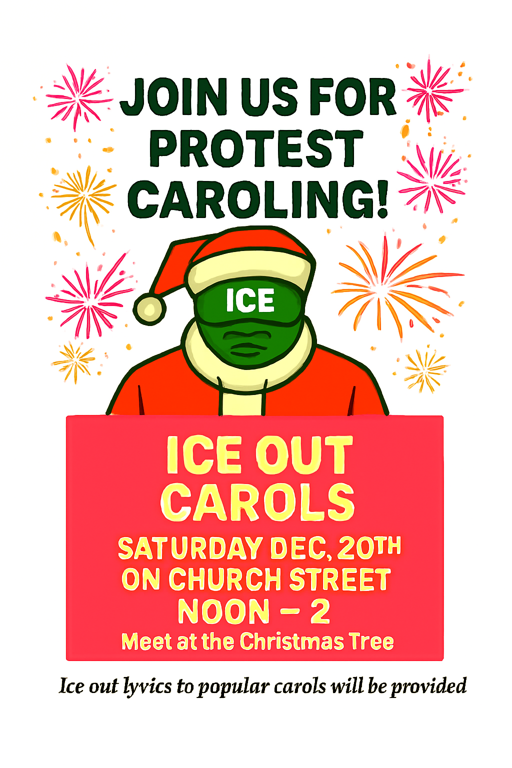 ICE OUT Holiday Caroling