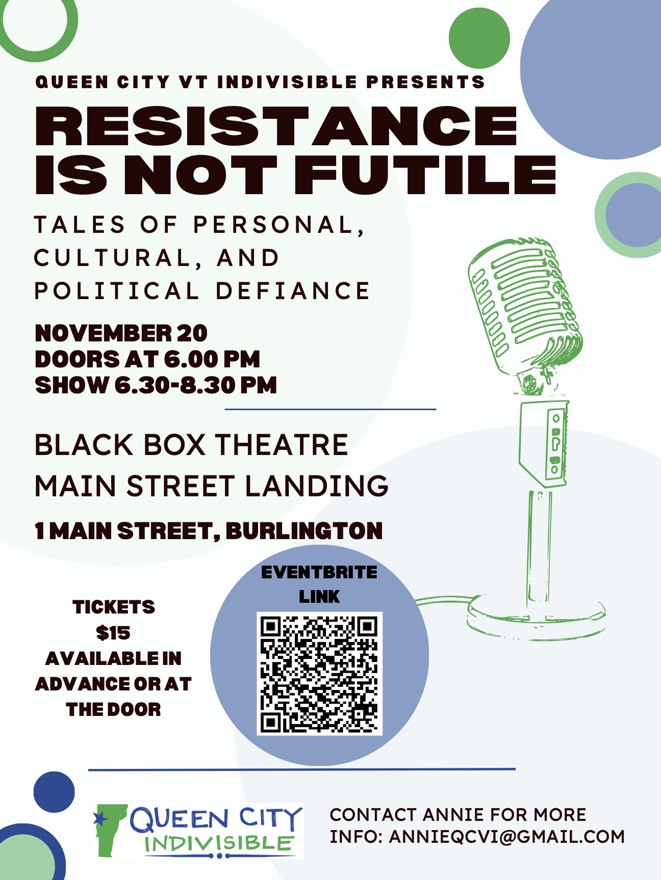 QCVI Story Slam - November 20