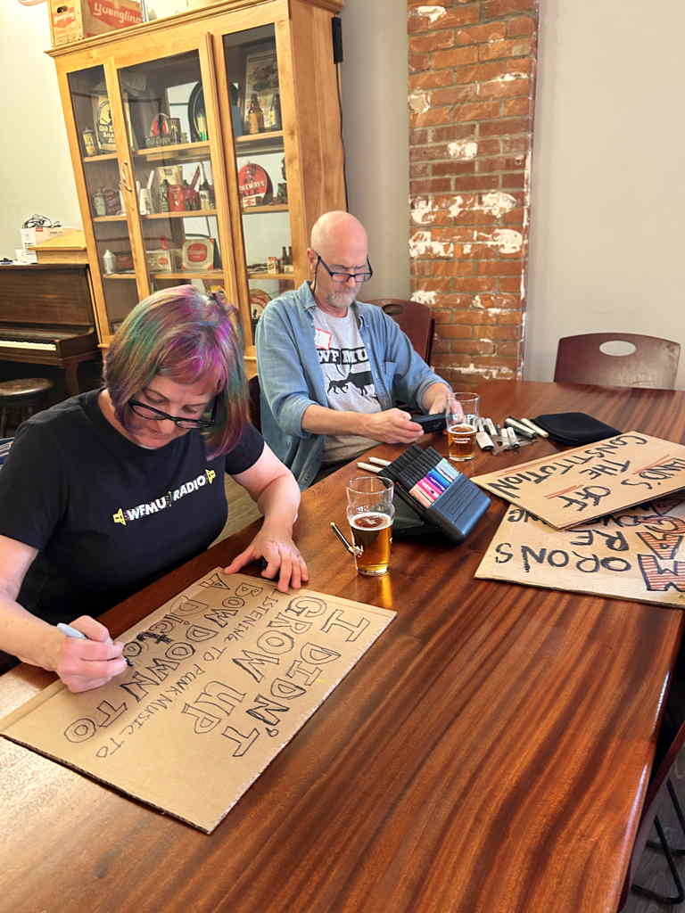 signs in progress